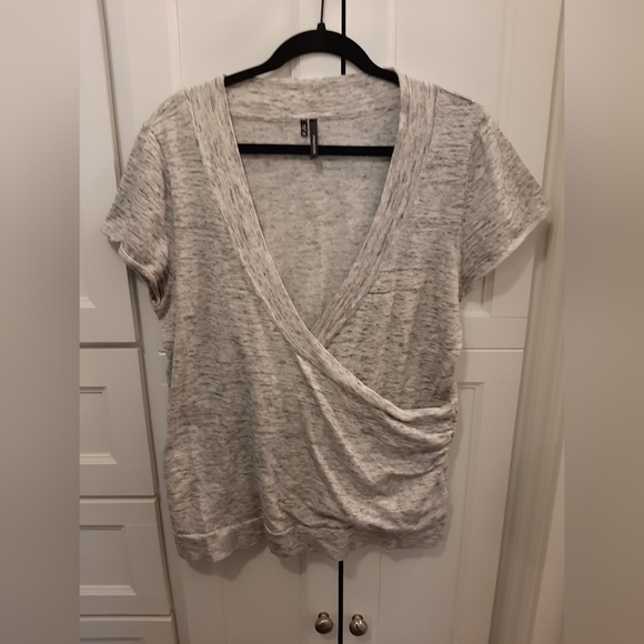 Maurices size XL grey surplice shirt - Picture 1 of 7